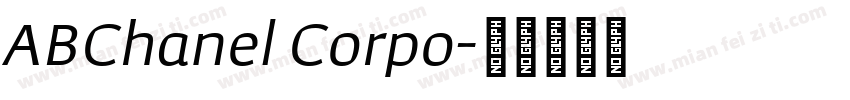 ABChanel Corpo字体转换